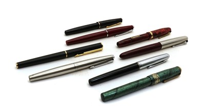 Lot 323 - A small collection of fountain pens