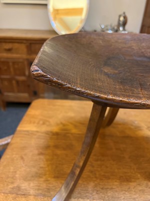 Lot 104 - A Liberty & Co. 'Thebes II' oak stool