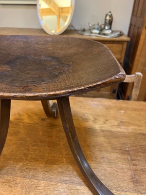 Lot 104 - A Liberty & Co. 'Thebes II' oak stool