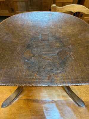 Lot 104 - A Liberty & Co. 'Thebes II' oak stool