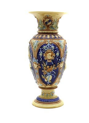 Lot 198 - An Austrian Schutz Cilli majolica pottery vase