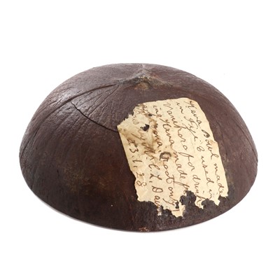 Lot 65 - A half-coconut kava drinking bowl