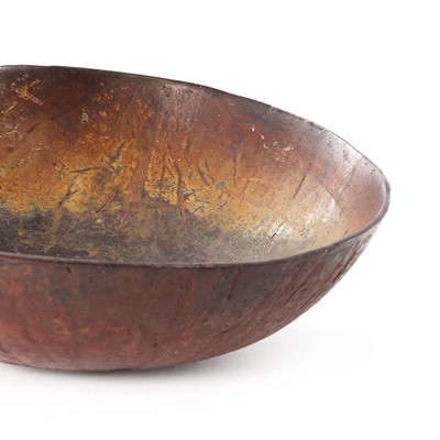 Lot 65 - A half-coconut kava drinking bowl
