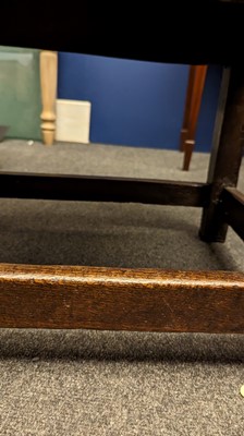 Lot 397 - An oak wainscot chair