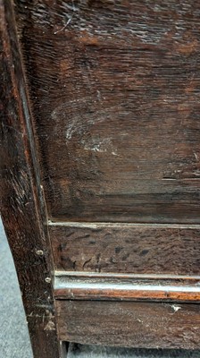 Lot 397 - An oak wainscot chair