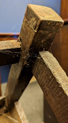 Lot 397 - An oak wainscot chair