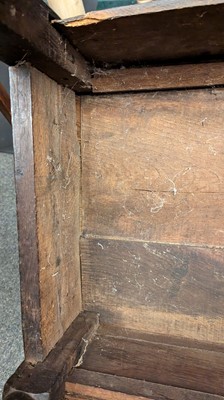 Lot 397 - An oak wainscot chair