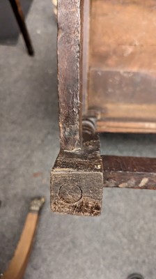 Lot 397 - An oak wainscot chair