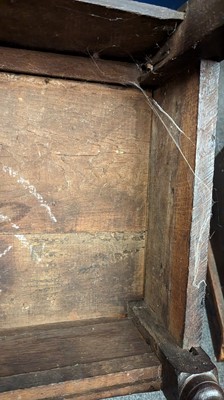 Lot 397 - An oak wainscot chair