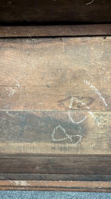 Lot 397 - An oak wainscot chair