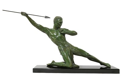 Lot 190 - An Art Deco figure of a spear-thrower
