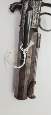Lot 90 - A pair of percussion box-lock belt pistols