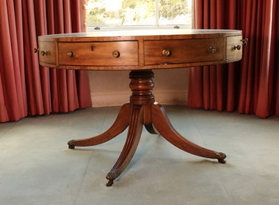 Lot 403 - A George III mahogany drum table
