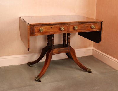 Lot 405 - A George III mahogany sofa table