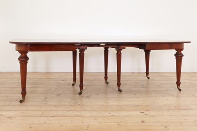 Lot 78 - A mahogany extending dining table in the manner of Gillows