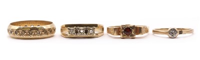 Lot 257 - Four gold rings