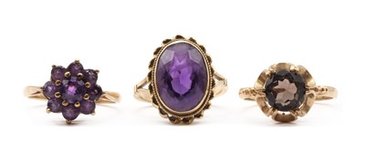 Lot 243 - Three gold rings