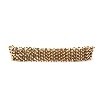 Lot 1090 - A 9ct gold bracelet, c.1970