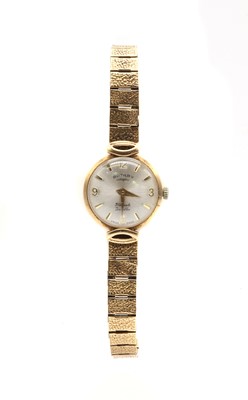 Lot 334 - A ladies' 9ct gold Rotary mechanical bracelet watch