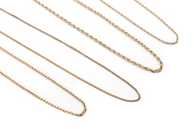 Lot 301 - Four gold chains