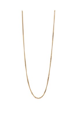 Lot 246 - A 9ct gold filed curb link chain