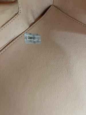 Lot 1452 - A Chanel pink leather heart bag