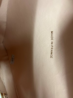 Lot 1452 - A Chanel pink leather heart bag