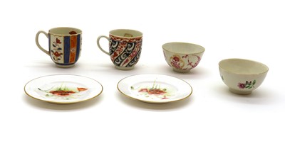 Lot 220 - A Worcester porcelain 'Queen Charlotte' pattern teacup