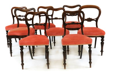 Lot 438 - A composed set of eight dining chairs