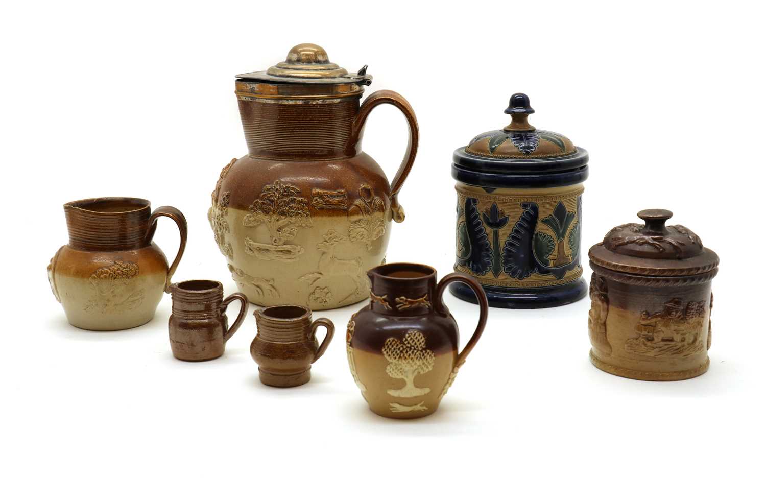 Lot 201 A C J C Bailey Fulham Pottery stoneware jar