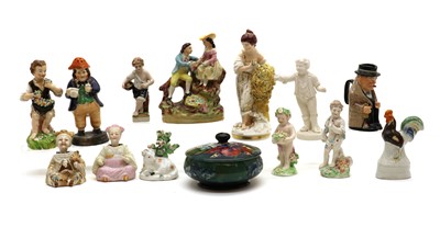 Lot 227 - A collection of Derby porcelain figures