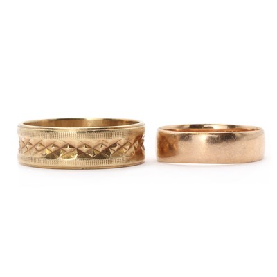 Lot 61 - Two 9ct gold wedding rings