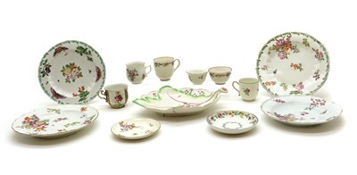 Lot 228 - A collection of Chelsea porcelain tea wares