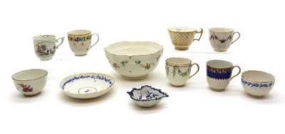 Lot 230 - A collection of Derby porcelain tea wares