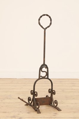 Lot 583 - A Cotswold School wrought iron bootjack and scraper