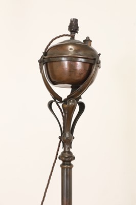 Lot 90 - An Arts and Crafts standard lamp