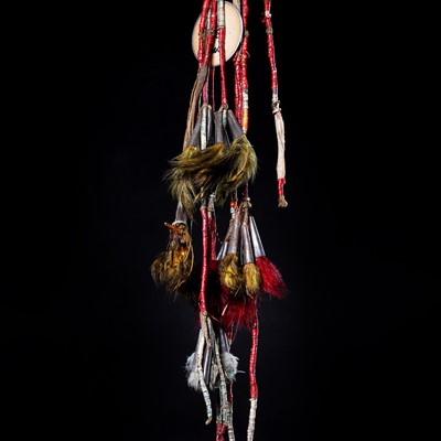 Lot 70 - A Native American hair ornament