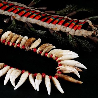 Lot 69 - A Native American Plains Indian dance collar