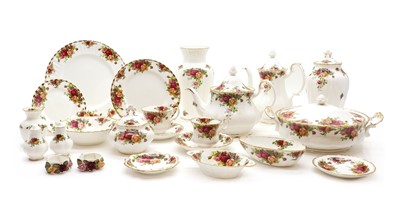 Lot 376 - A comprehensive Royal Albert Country Rose dinner, tea and coffee service