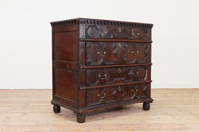 Lot 224 - A Charles II oak chest of drawers