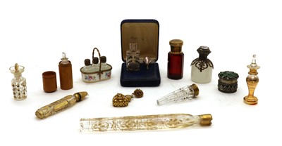 Lot 254 - A collection of assorted scent bottles