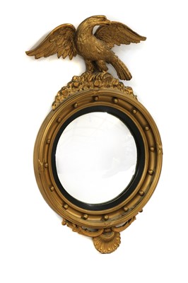 Lot 442 - A Regency style convex mirror