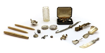 Lot 26 - A collection of silver novelty items