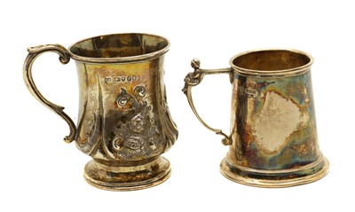 Lot 18 - A silver Christening mug