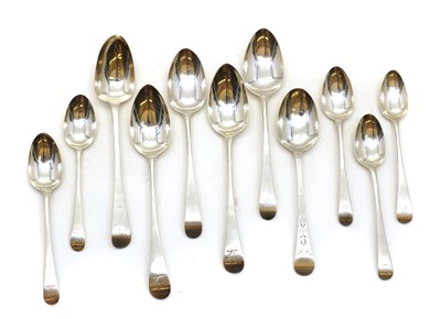 Lot 17 - A collection of George III and later silver spoons