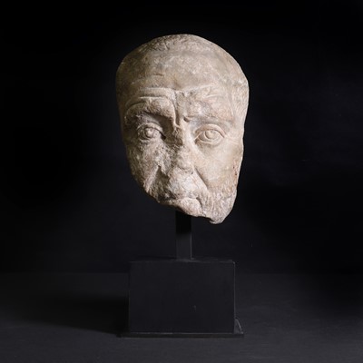 Lot 204 - An Imperial Roman white marble portrait head
