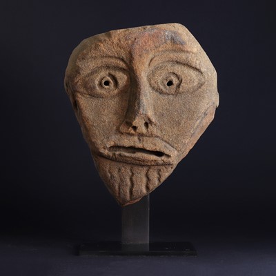 Lot 209 - A Celtic sandstone Pagan head
