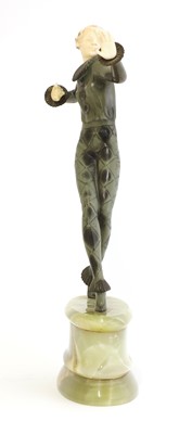 Lot 189 - An Art Deco cold-painted and ivory figure of a Pierrot
