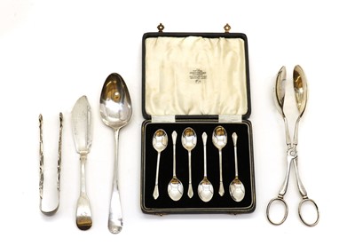 Lot 27 - A collection of silver flatware