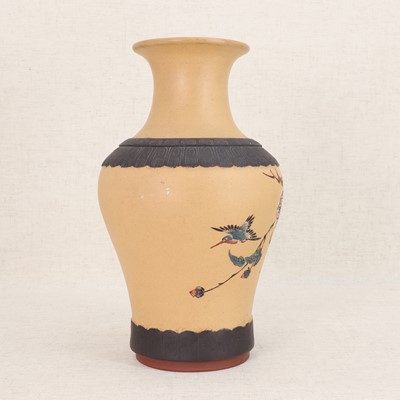 Lot 84 - A Chinese Yixing stoneware vase